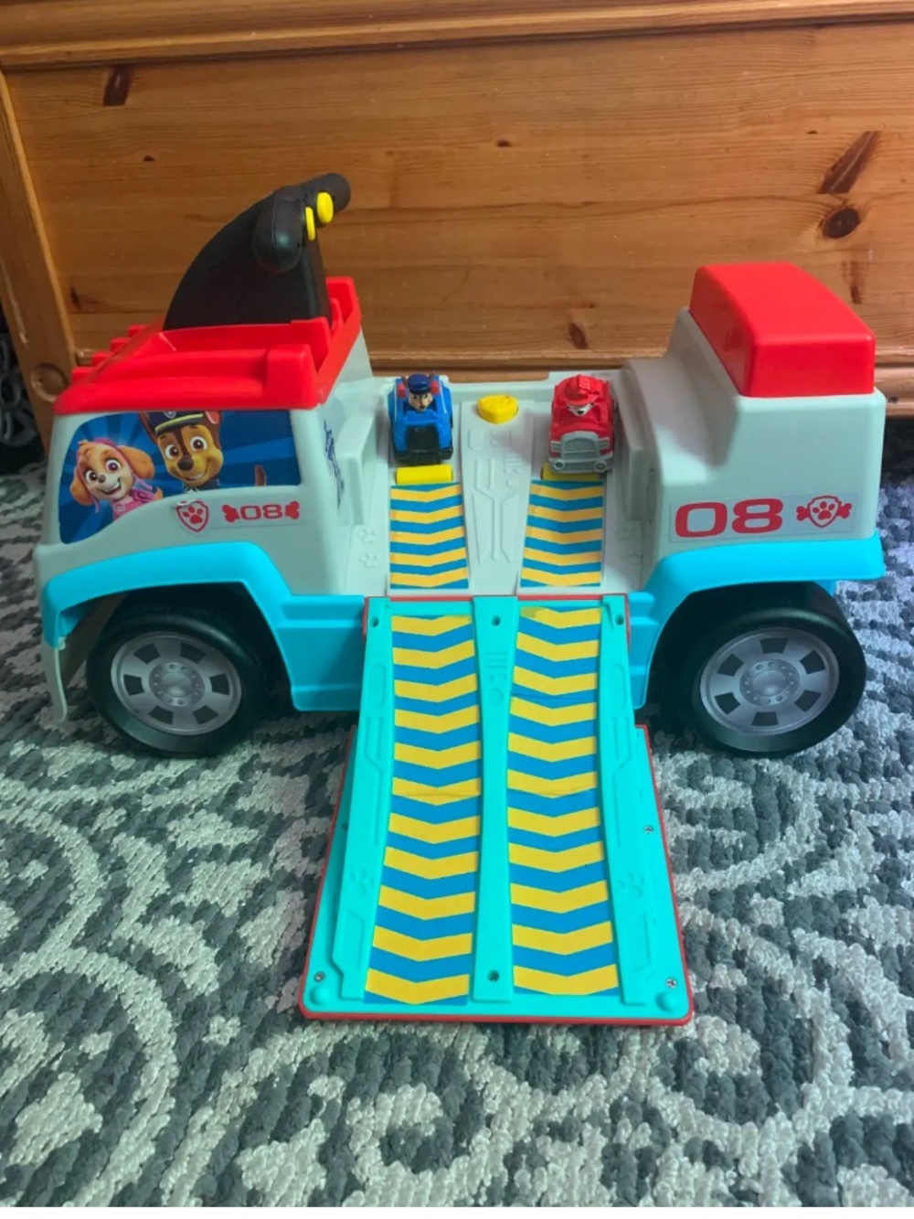 paw patrol ride along car